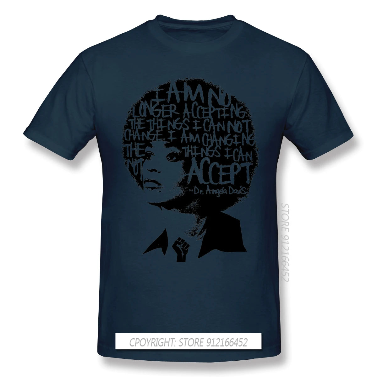 ANGELA DAVIS SAID IT BEST Novelty Short Sleeve Man's T-Shirts Black Lives Matter Anonymous George Floyd Clothes