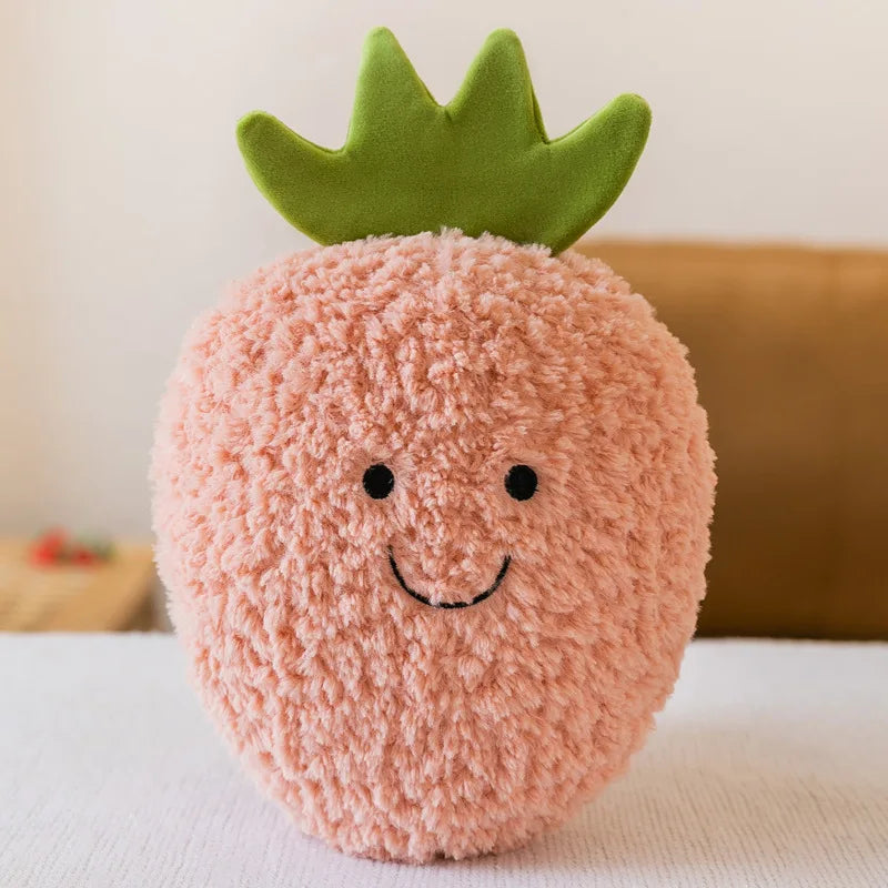 Fruit Vegetable Plush Toy Watermelon/Strawberry/Avocado/Carrot/Mushroom Plush Toy Bedroom Decoration