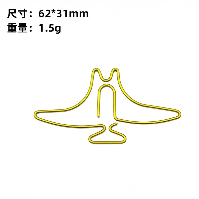 Dinosaur Paper Clip Special-shaped Cute Paper Clips Decorative Metal Clip Paper Office Accessories Stegosaurus Brachiosaurus