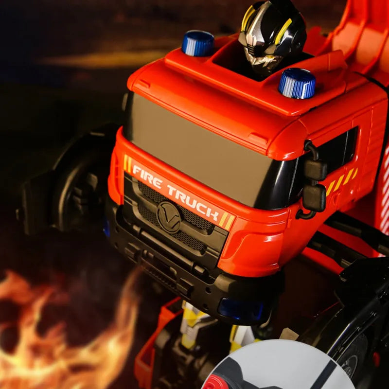 RC Firetruck Robot Transformer 2.4G Remote Control with Light Sound