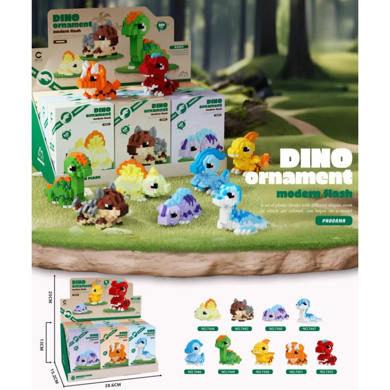 Dinosaur Park Mini Building Blocks Set Tyrannosaurus Rex Triceratops Lego DIY