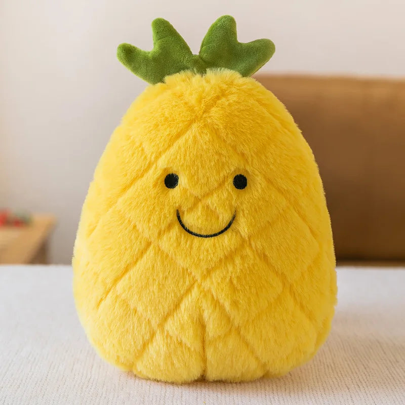 Fruit Vegetable Plush Toy Watermelon/Strawberry/Avocado/Carrot/Mushroom Plush Toy Bedroom Decoration
