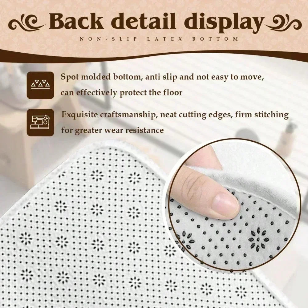 Soft Absorbent Non-Slip Indoor Rug Doormat Love Heart