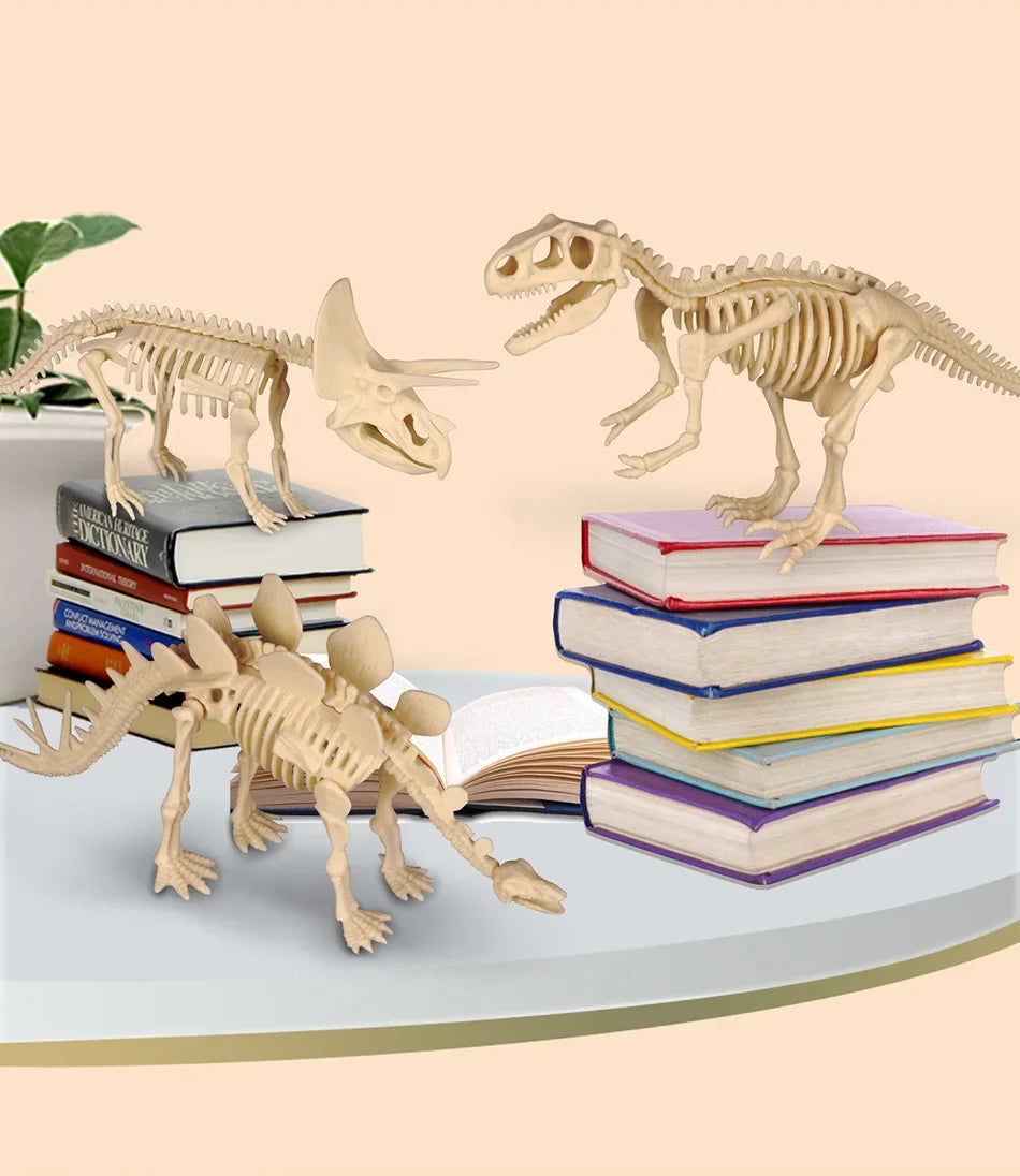 Dinosaur Fossil Excavation Kit Toys Jurassic Animal Skeleton Digging Archaeological Education