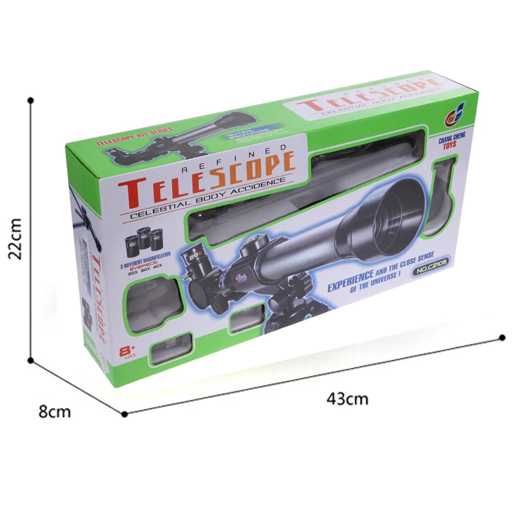 Children Science Education Astronomical Telescope  Monocular Teaching Aids Eyepiece with Tripod