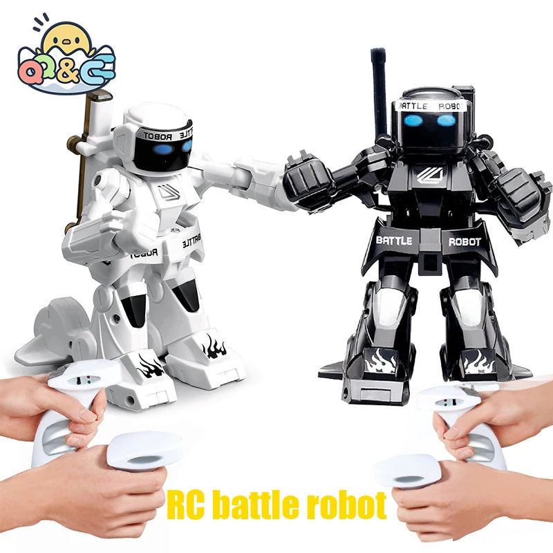 RC Robot Battle Boxing Robot Toy Remote Control Robot 2.4G Humanoid Fighting Robot with Two Control Joysticks