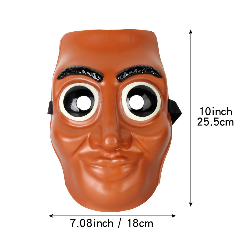 Tung Tung Tung Sahur Mask for Men Women Plastic Full Face Masquerade Halloween Costume Cosplay Carnival Party Mask