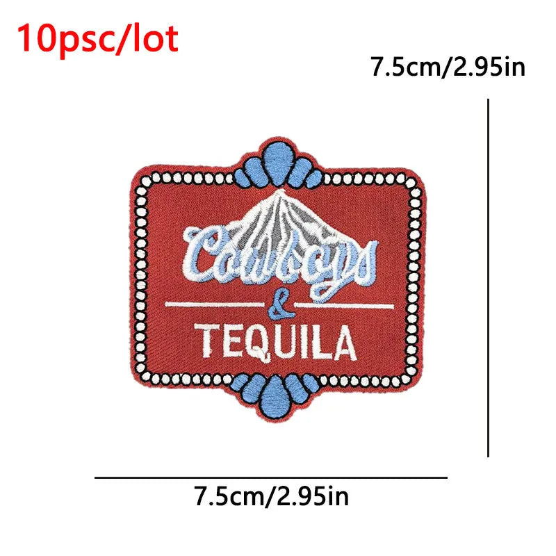 10Pcs/Lot Black History Embroidery Patch Iron-On Patches For Clothing