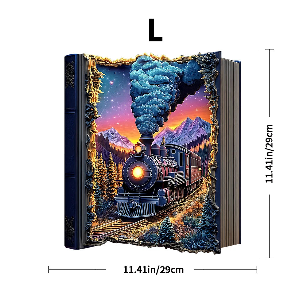 Train Wooden Puzzle Challenging Brain Game with Durable Wooden Construction Colorful Artwork