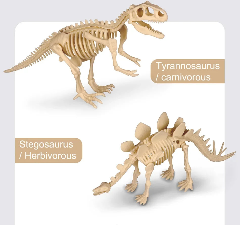 Dinosaur Fossil Excavation Kit Toys Jurassic Animal Skeleton Digging Archaeological Education