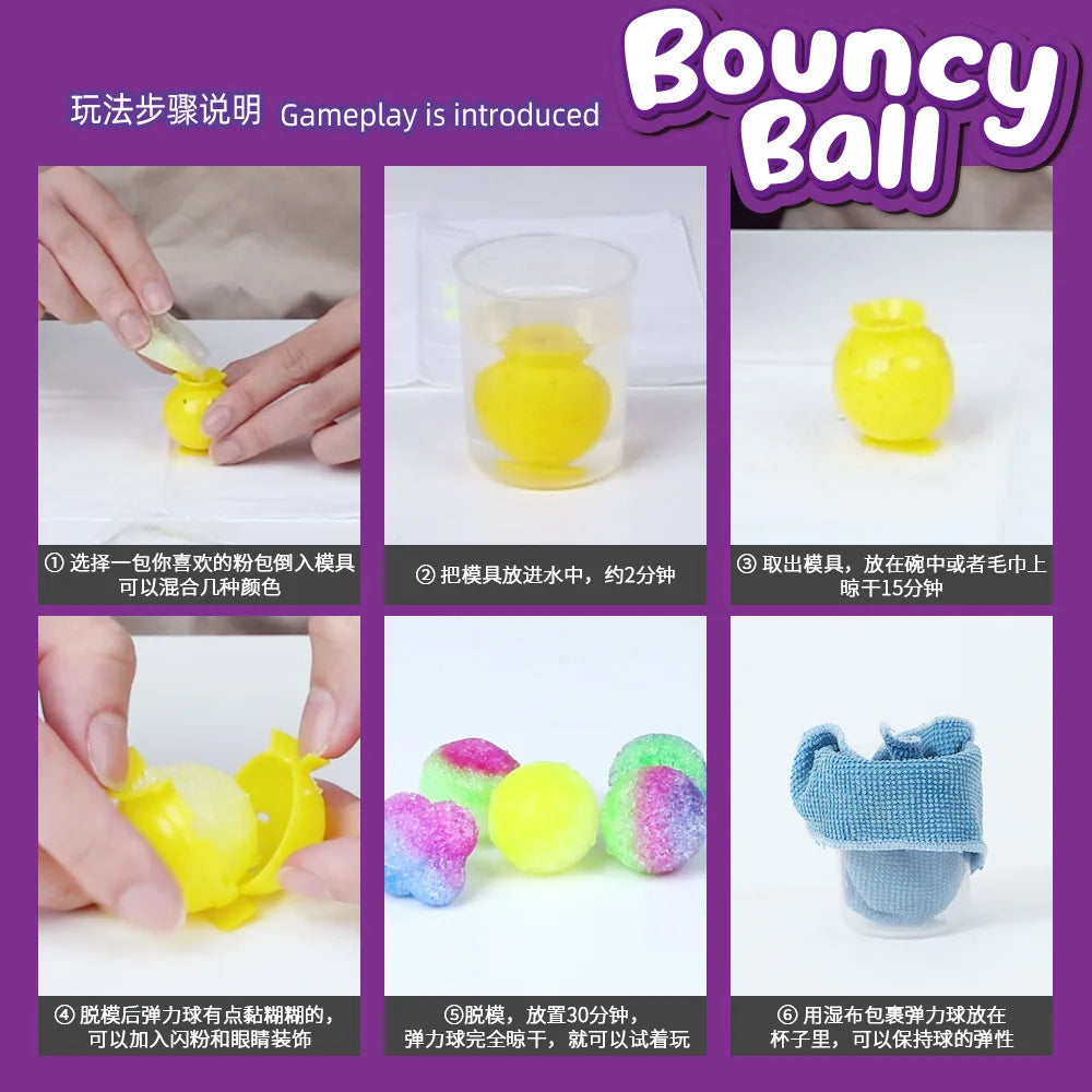 Science Experiment Kit Magic Science/Bouncy Ball/Soap/Disgusting Gross Slime  STEM TOYS for Kids Funny Science Explore Gifts