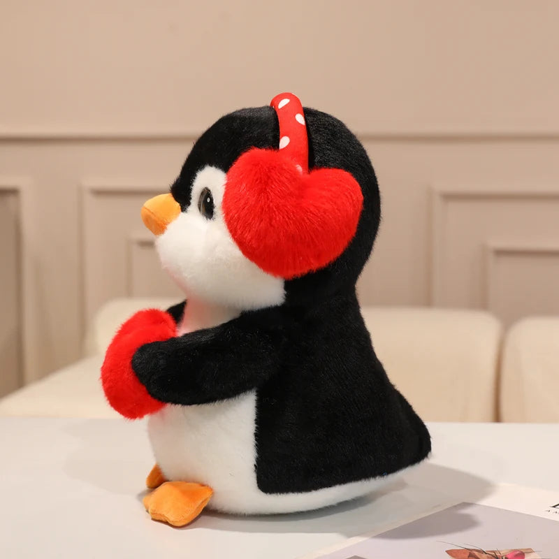 Love Penguin with Earmuffs Plush Stuffed Toy