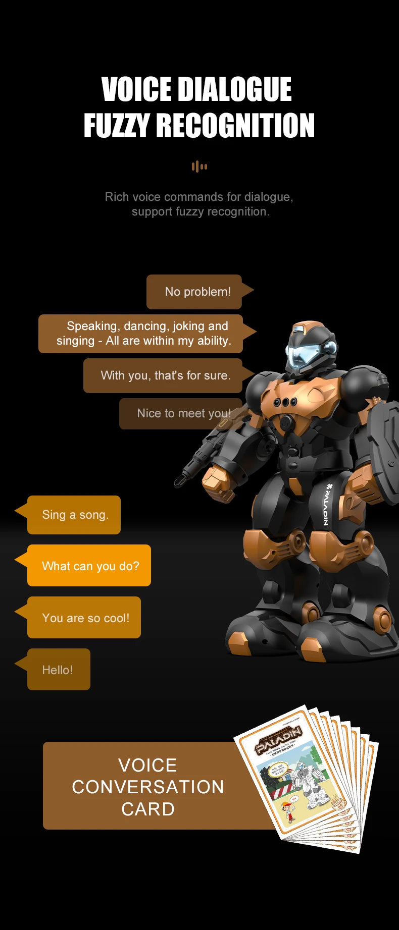 Robot Toy Intelligent Programming Voice Controlled Gesture Remote Control LED Smart Dancing Robot