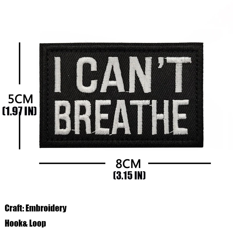 Blue Lives Matter Embroidery Patch Armband Badge Black Lives Matter Military Decorative Sewing Applique Embellishment