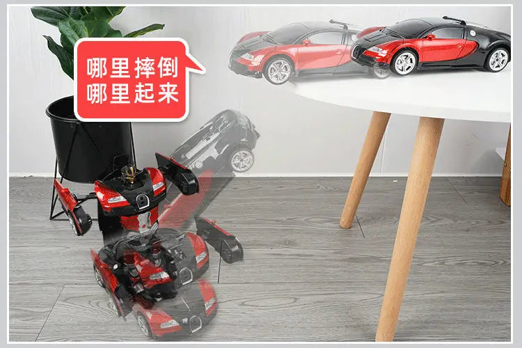 6cm RC Car Robot Transformer Remote Control Cars Toys