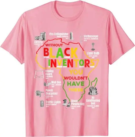 Black Inventors Black History Month African Mens Womens Kids T-Shirt Juneteenth