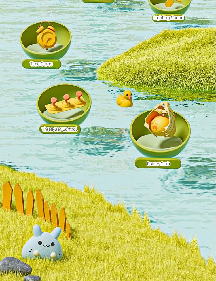 Dinosaur Claw Machine Toys Electronic Arcade Game Adjustable Machine Music Mini Vending