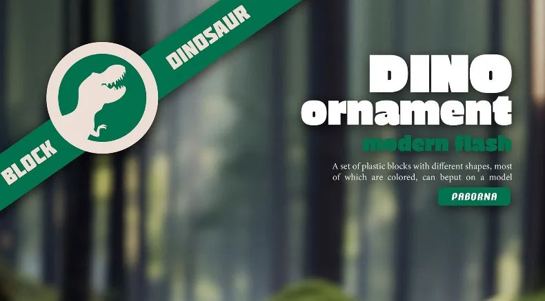 Dinosaur Park Mini Building Blocks Set Tyrannosaurus Rex Triceratops Lego DIY