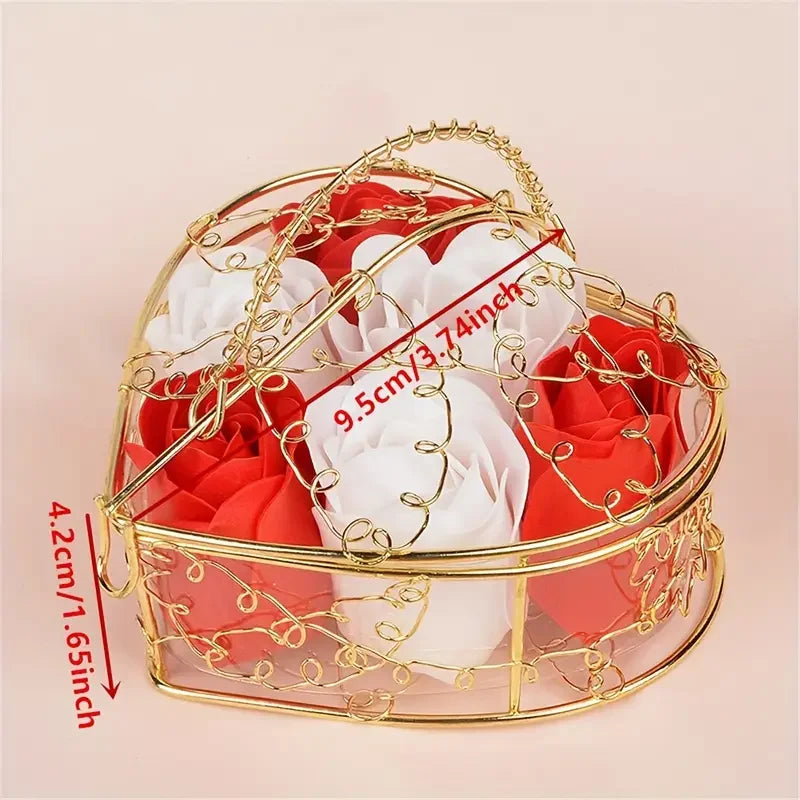 Faux Rose Decorative Box