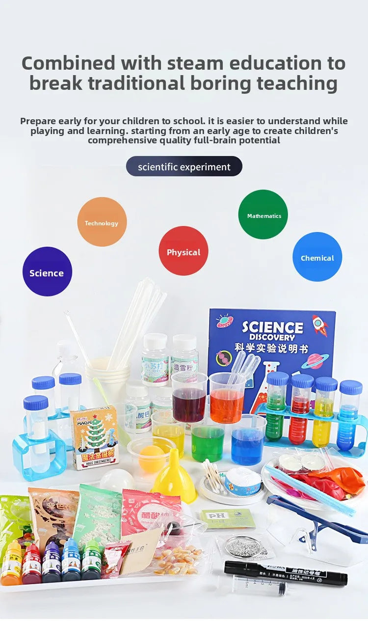 Science experiment set, Kids DIY chemistry small experiment