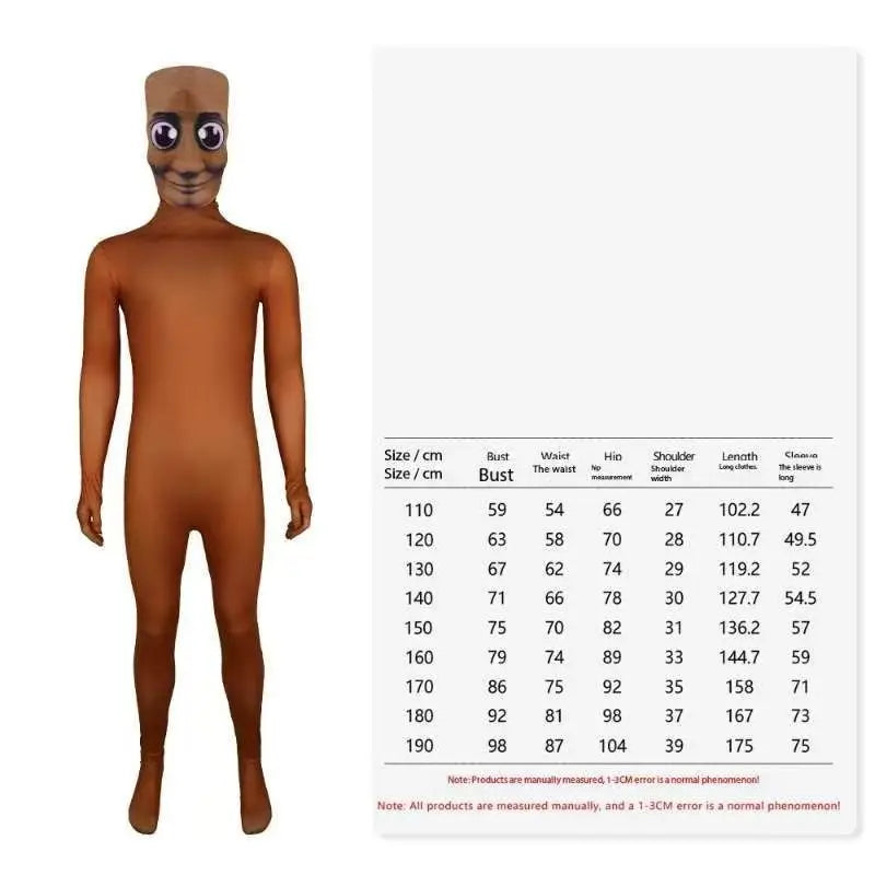 Tung Tung Tung Sahur Cosplay For Children Cartoon Jumpsuit Cosplay de Halloween
