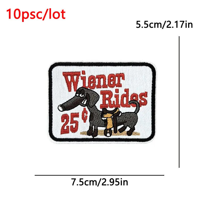 10Pcs/Lot Black History Embroidery Patch Iron-On Patches For Clothing