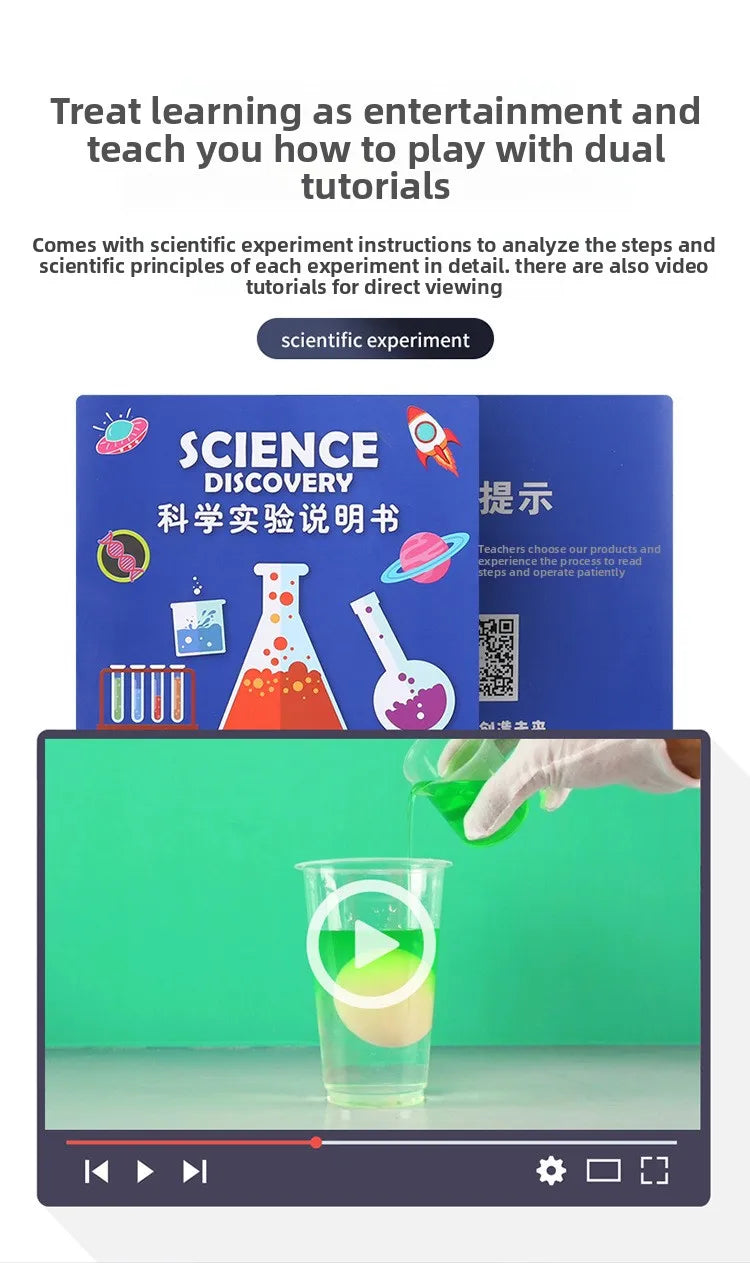 Science experiment set, Kids DIY chemistry small experiment