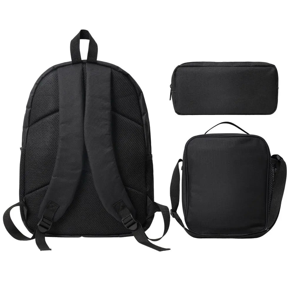 Obama Backpack Backpack Student Boys Girls BookBag School Bag Computer Shoulder Bags 3ps Insulated Lunch Bag Pencil Case