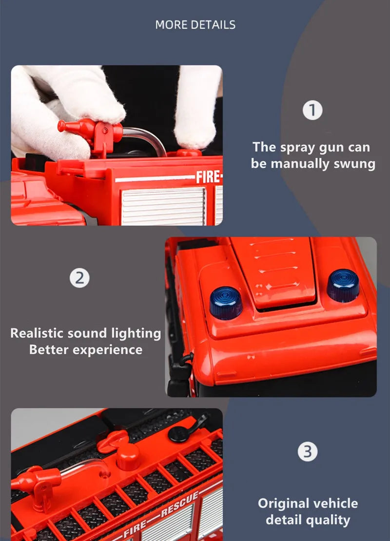 RC Firetruck Robot Transformer 2.4G Remote Control with Light Sound