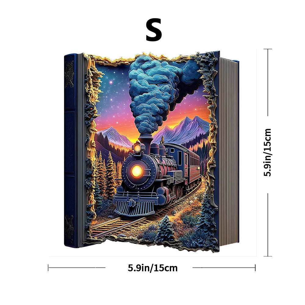 Train Wooden Puzzle Challenging Brain Game with Durable Wooden Construction Colorful Artwork