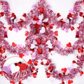 2 Metre Metallic Heart Tinsel Garland Decoration