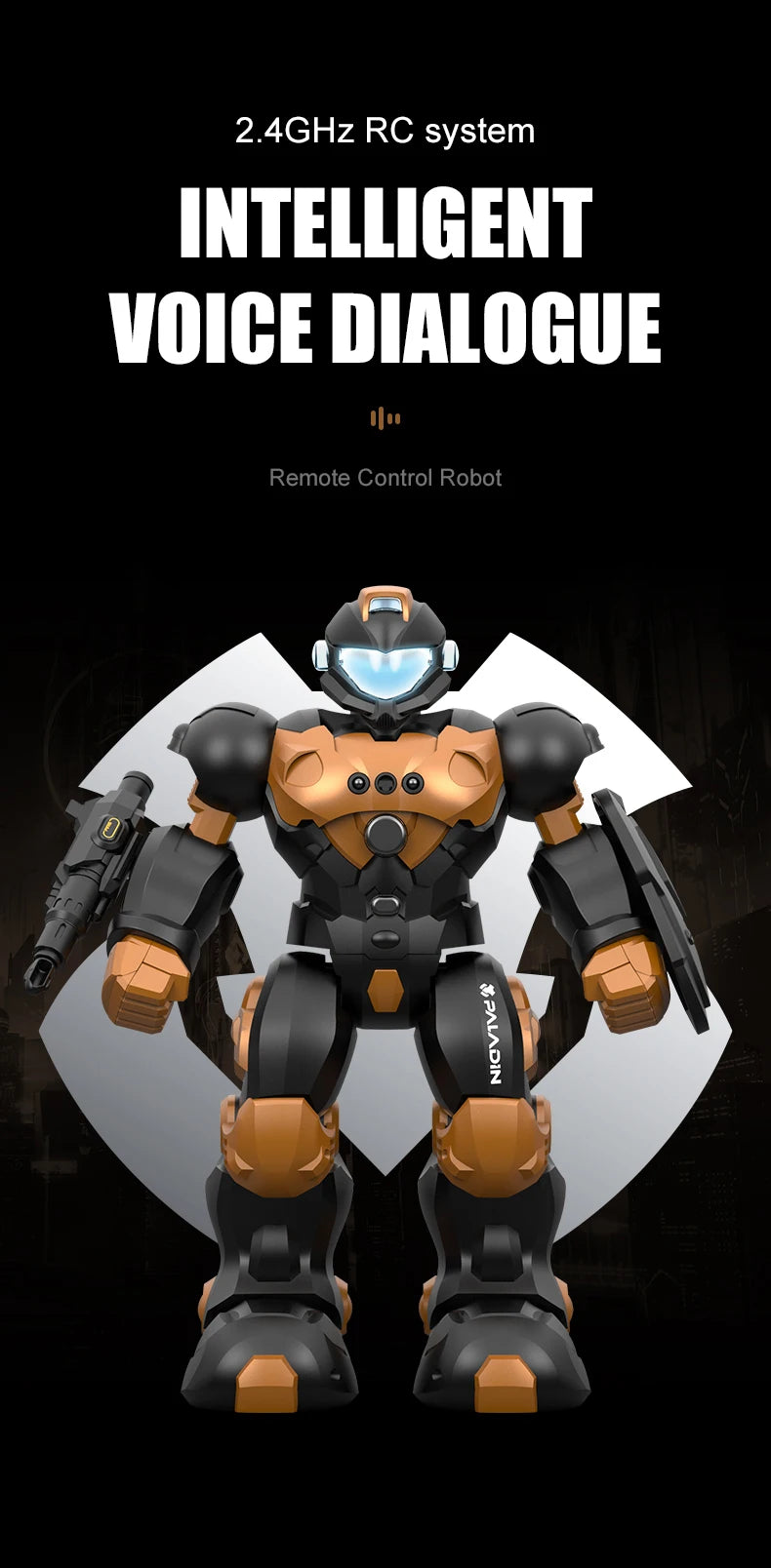 Robot Toy Intelligent Programming Voice Controlled Gesture Remote Control LED Smart Dancing Robot