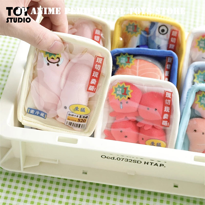 Cute Plush Seafood Keychain Collectible Wallet