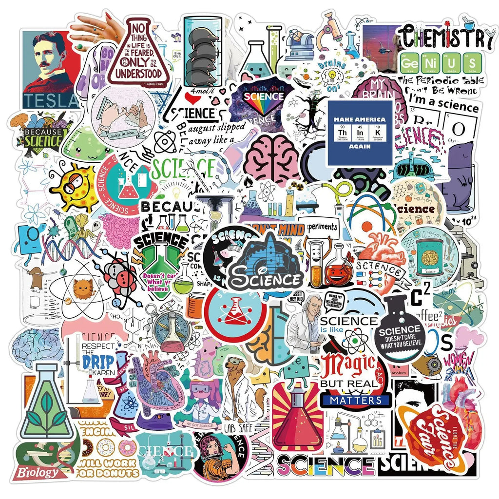 Science Stickers 50/100pcs