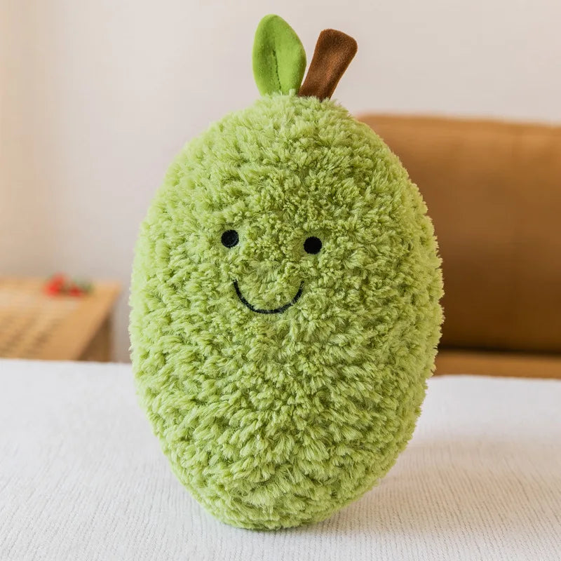 Fruit Vegetable Plush Toy Watermelon/Strawberry/Avocado/Carrot/Mushroom Plush Toy Bedroom Decoration