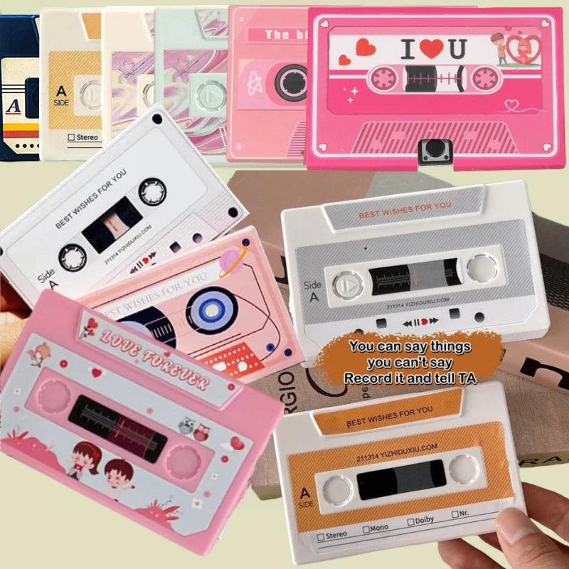 Audio Greeting Recording Cassette Can Hold 5 Minutes of Audio Love Message