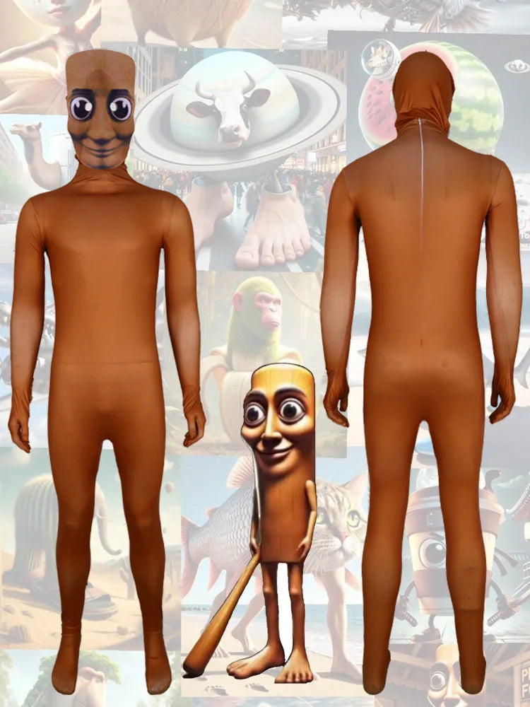 Tung Tung Tung Sahur Cosplay For Children Cartoon Jumpsuit Cosplay de Halloween