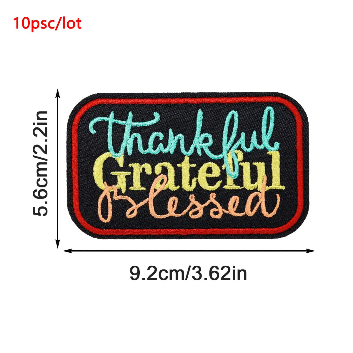 10Pcs/Lot Black History Embroidery Patch Iron-On Patches For Clothing