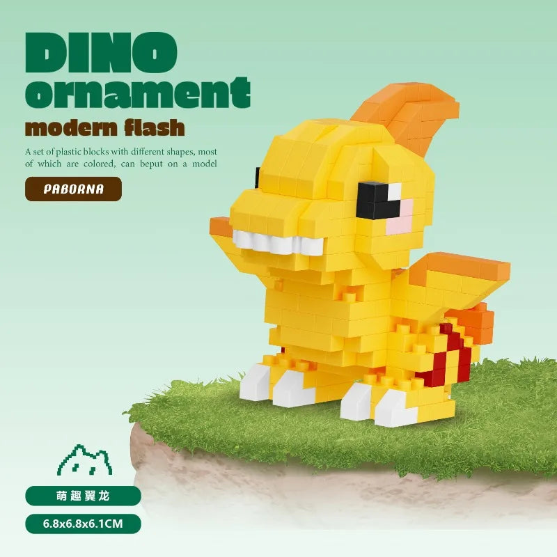 Dinosaur Park Mini Building Blocks Set Tyrannosaurus Rex Triceratops Lego DIY