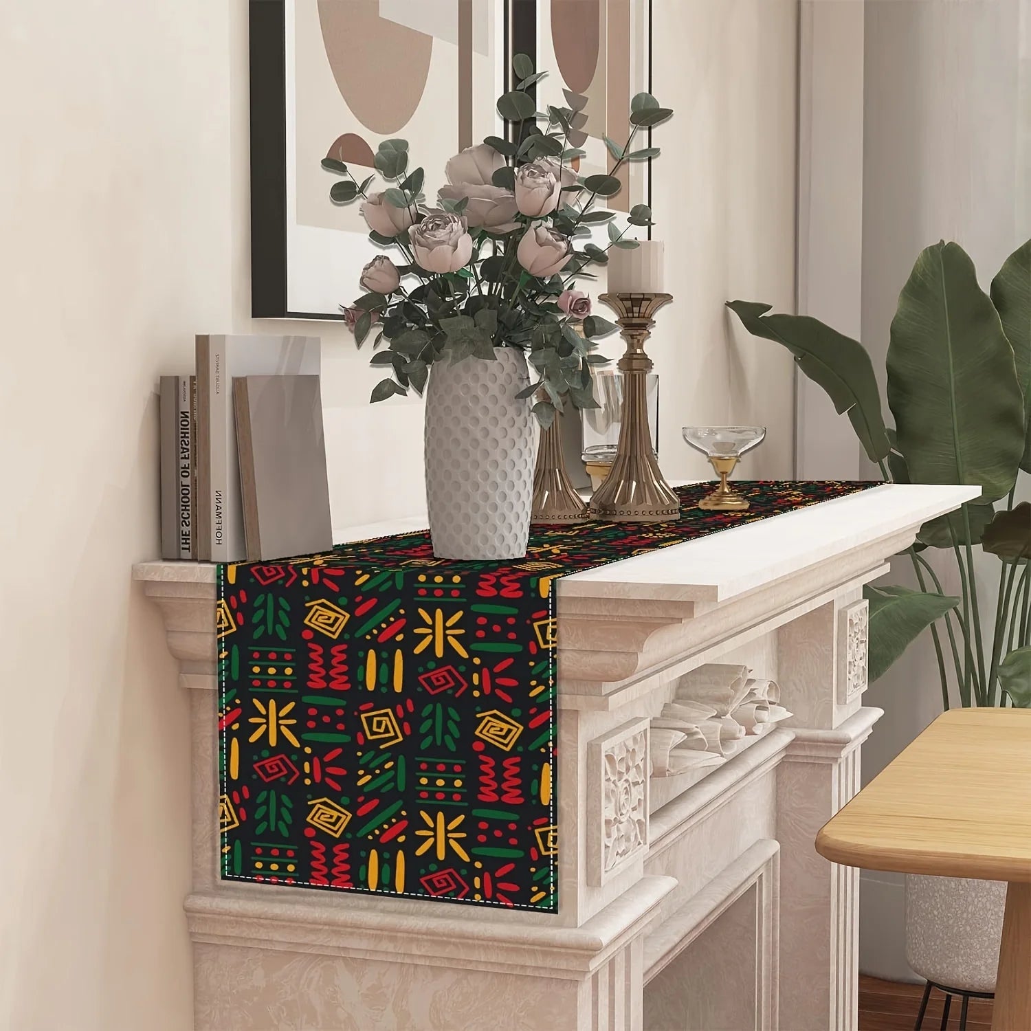 Black History Month Linen Table Runner - African American Heritage,  Home Kitchen Decor