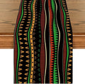 Black History Month Traditional African Tribal Linen Table Runner Kitchen Dining Table Runner Party Decor