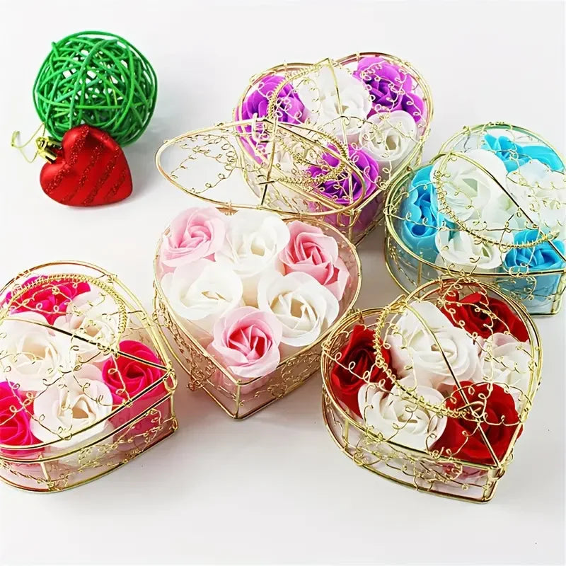 Faux Rose Decorative Box