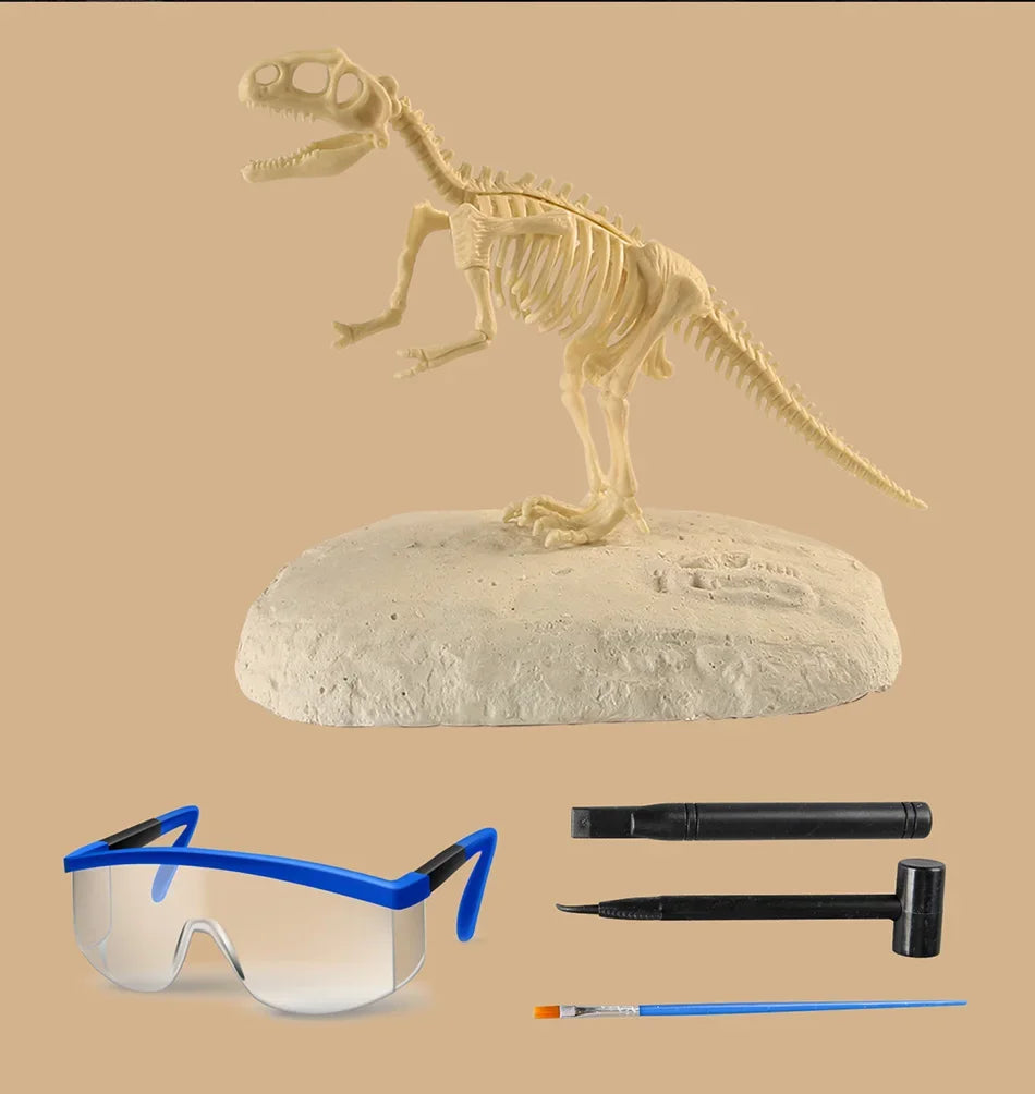 Dinosaur Fossil Excavation Kit Toys Jurassic Animal Skeleton Digging Archaeological Education