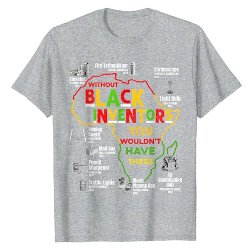 Black Inventors Black History Month African Mens Womens Kids T-Shirt Juneteenth