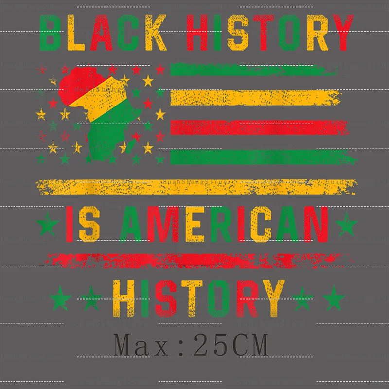 Black History Ironing Patch Clothes Jacket Heat Transfer Sticker