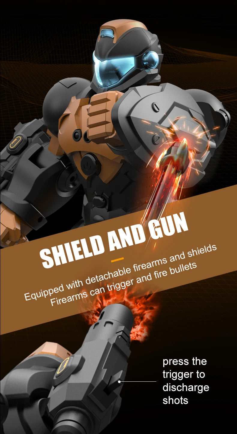 Robot Toy Intelligent Programming Voice Controlled Gesture Remote Control LED Smart Dancing Robot