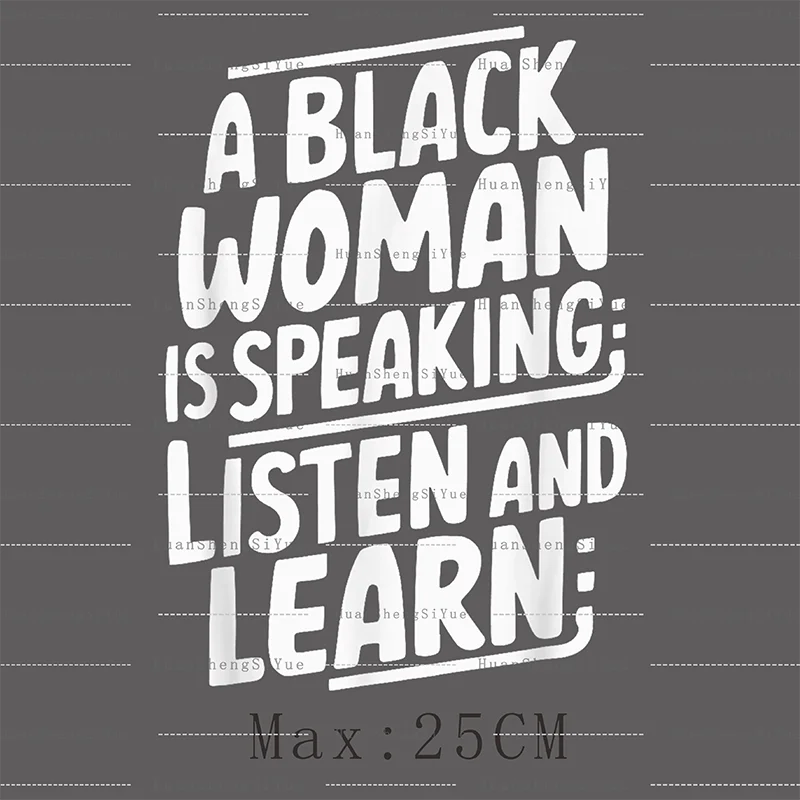 Black History Ironing Patch Clothes Jacket Heat Transfer Sticker