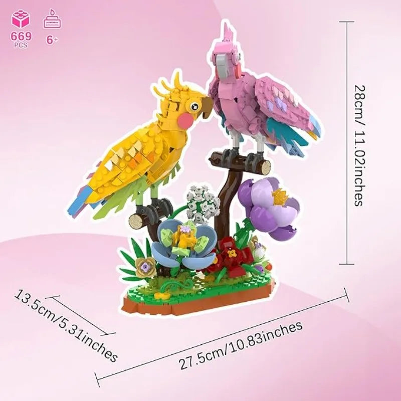 Lego Building Block Set Lovebirds Love Letter 669pcs