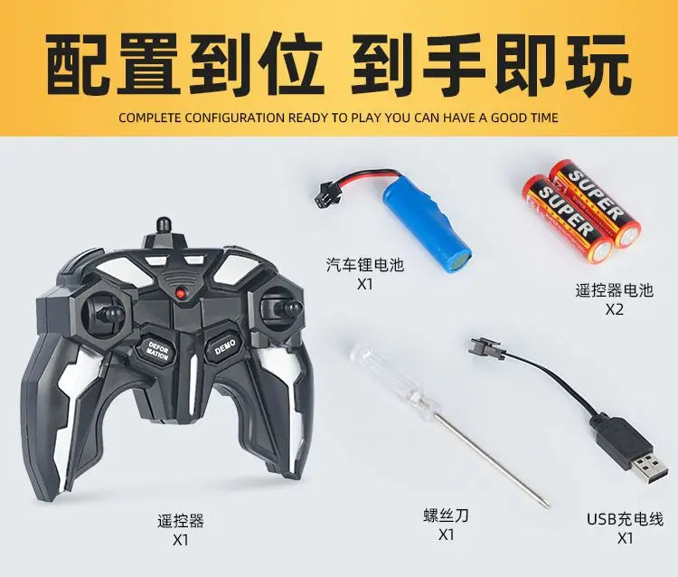 6cm RC Car Robot Transformer Remote Control Cars Toys