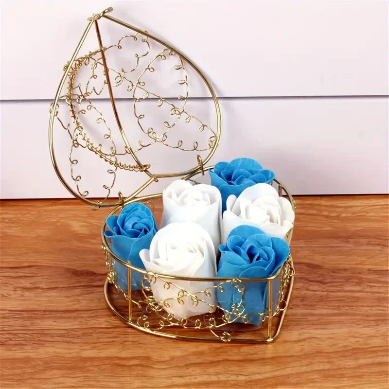 Faux Rose Decorative Box